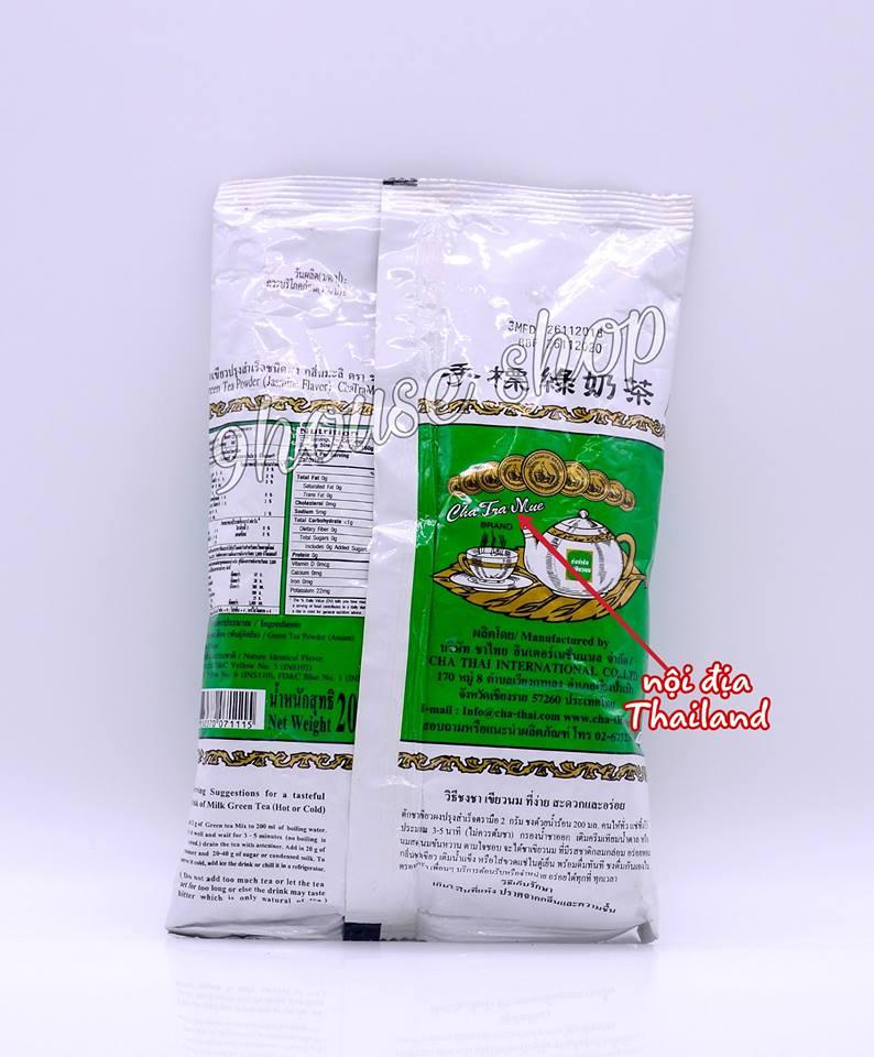 Bột trà xanh - Pha trà sữa Thái Lan 200g