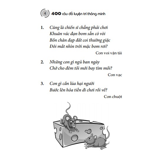 400 Câu Đố Luyện Trí Thông Minh