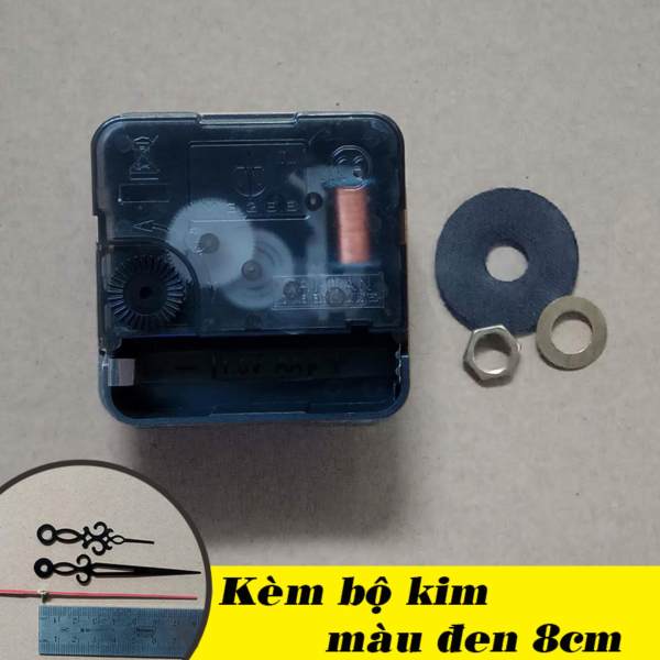 Nơi bán Bộ kim đen 8cm và Máy đồng hồ treo tường Taiwan kim giật M3288
