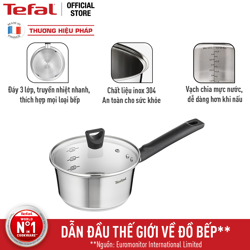 QUÁNH INOX TEFAL SIMPLEO B9052395 18CM