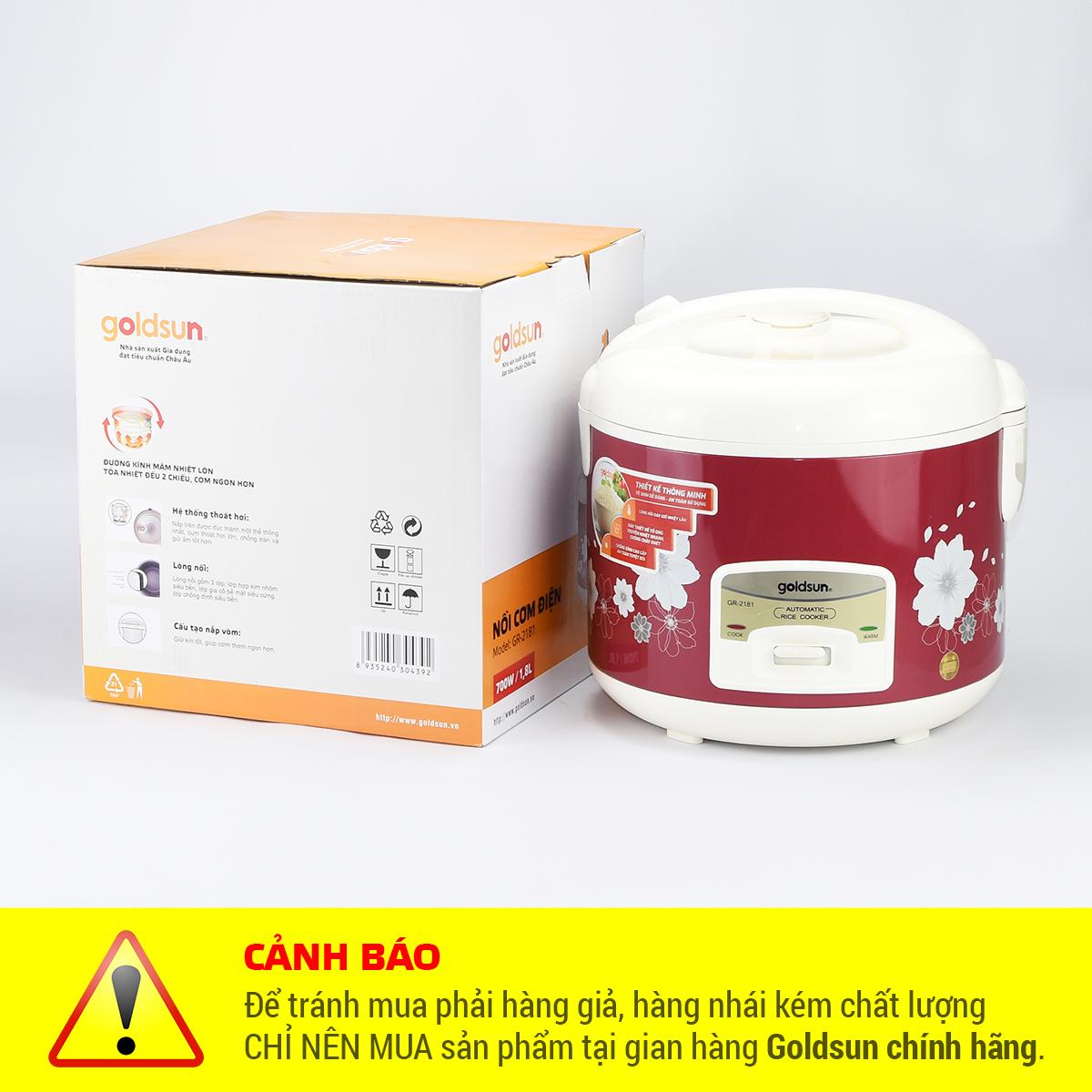 NỒI CƠM ĐIỆN GOLDSUN GR-2181