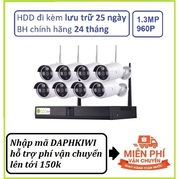 Bộ Camera Kiwivision NVR8130