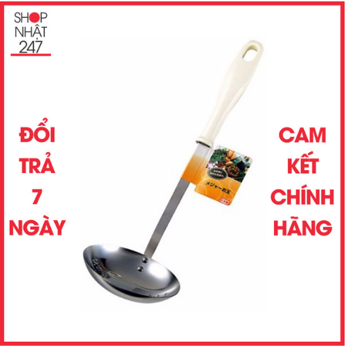Muôi canh inox có chia vạch hàng nhập khẩu Nhật Bản