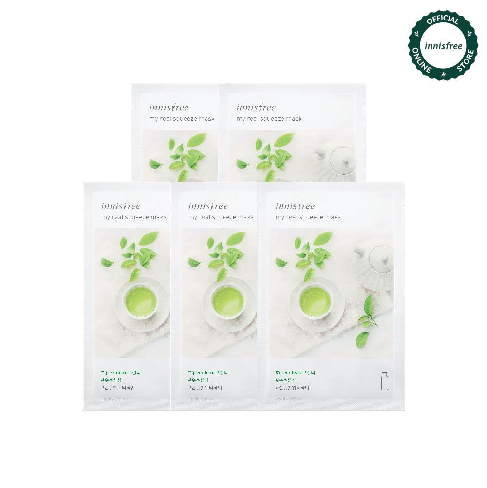 Mặt Nạ Chiết Xuất Trà Xanh Innisfree My Real Squeeze Mask
