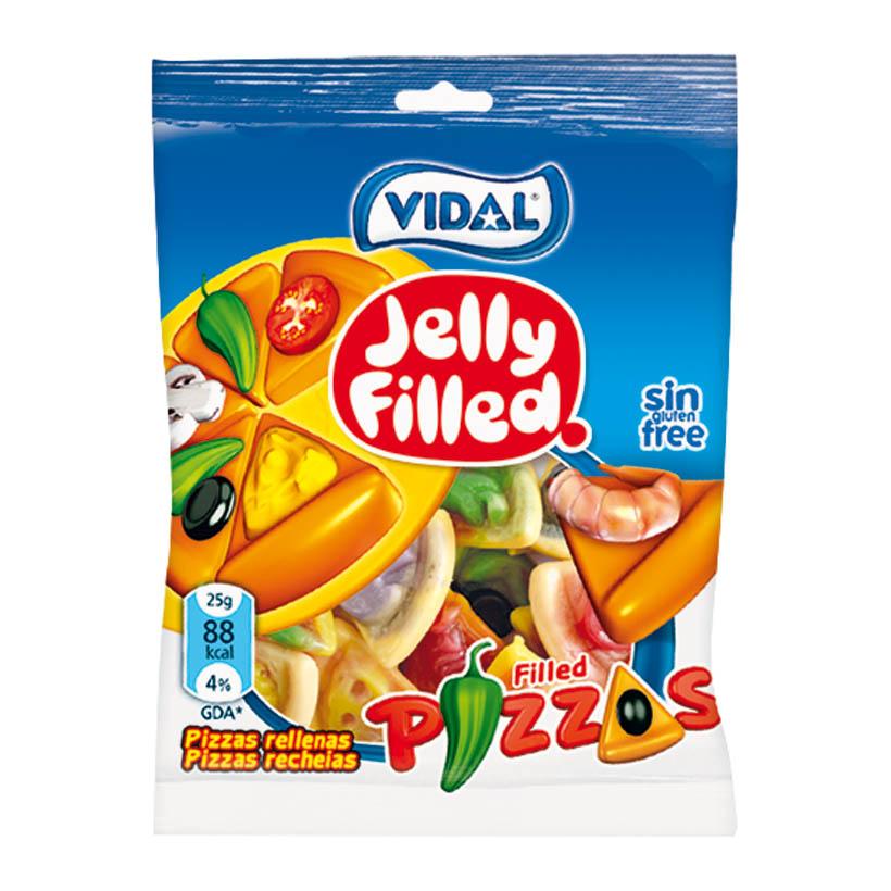 Kẹo dẻo hình miếng Pizza nhân thạch Vidal 100g