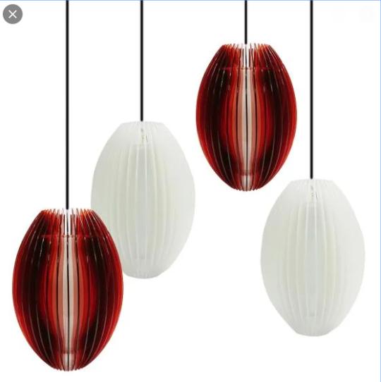 Đèn treo mặt trăng & giọt nắng LiOA -Giọt Nắng Đỏ