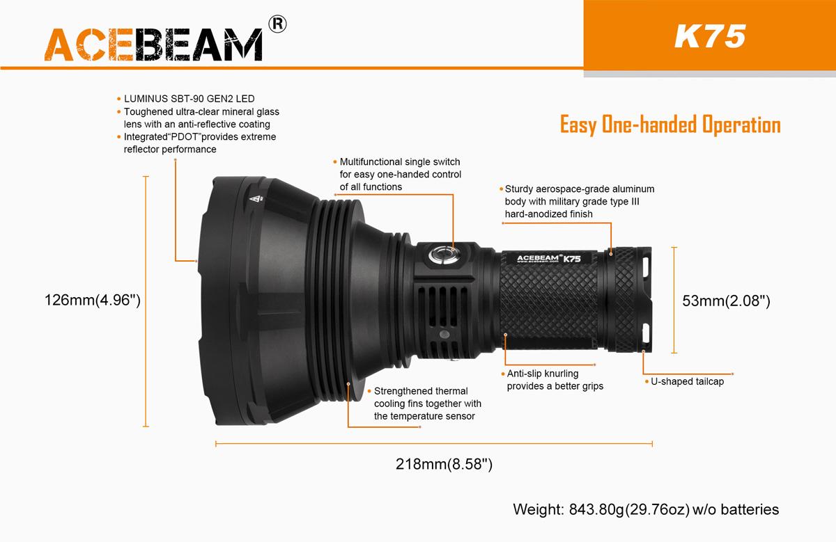 ĐÈN PIN ACEBEAM K75