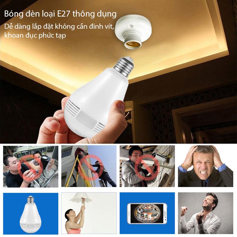 Camera kiêm bóng đèn CV380