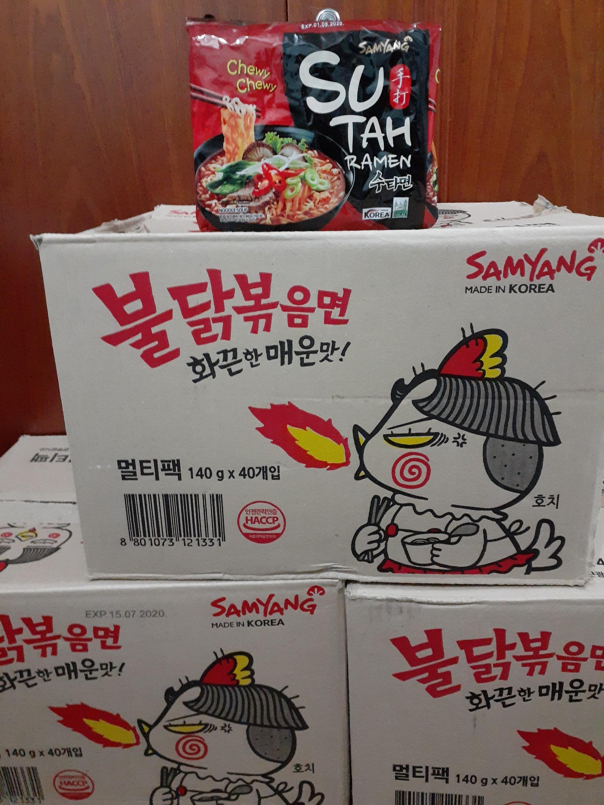 Mì Samyang Sutah Bò Cay 120g combo 10 gói