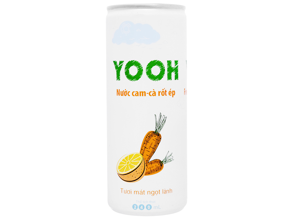 Nước ép Yooh cam cà rốt 240ml