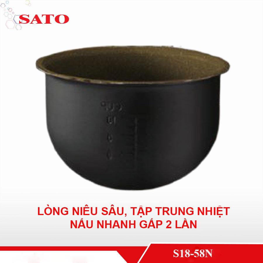 Nồi cơm điện SATO S18-58N 1.8L