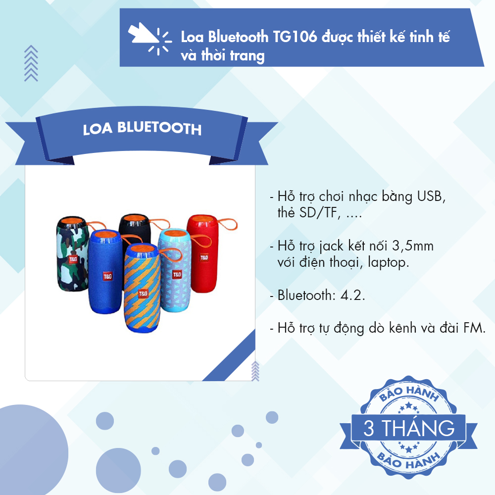 Loa Bluetooth TG106