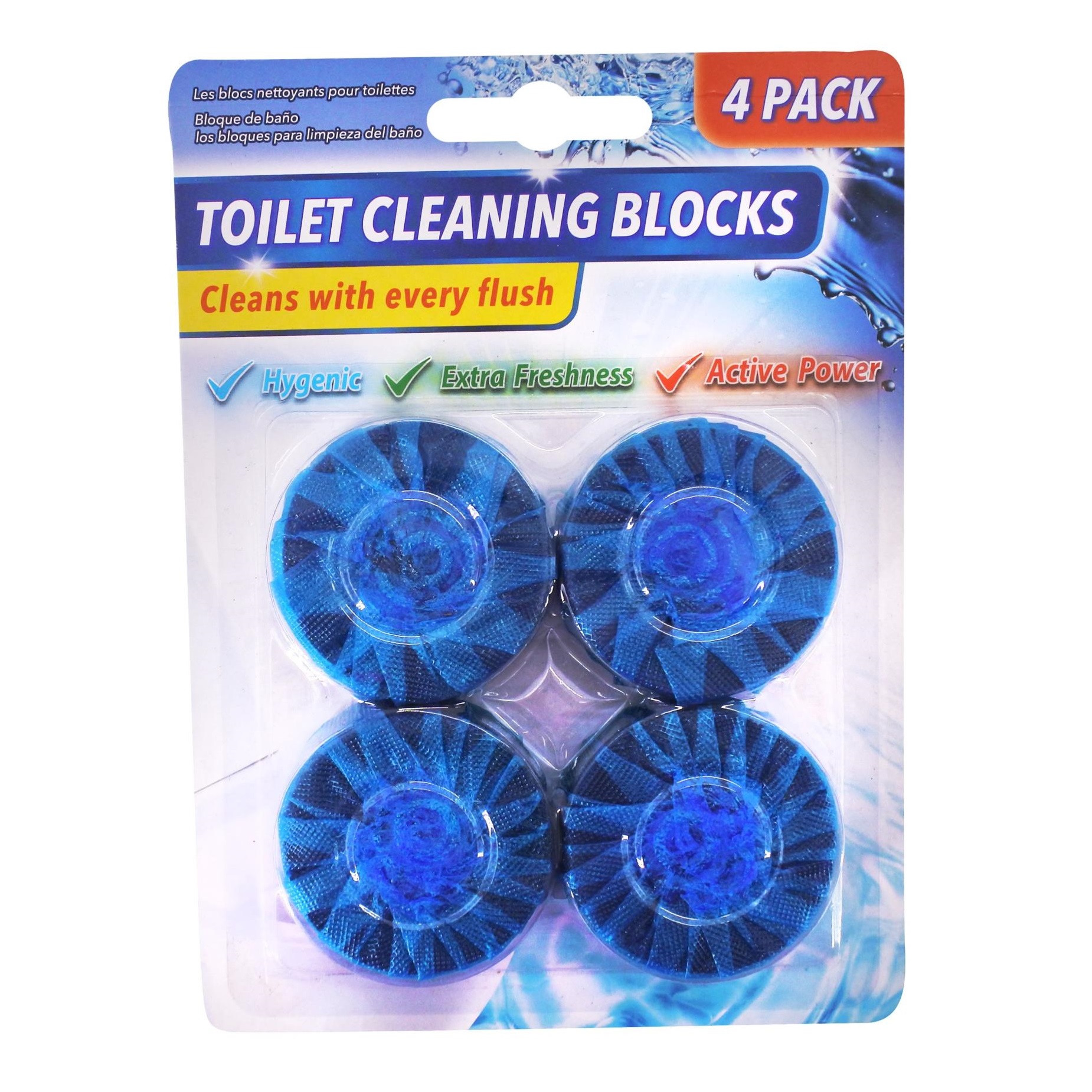 Bộ 4 miếng dung dịch vệ sinh toilet Uncle Bills BA0149 - dạng vỉ , 48 g