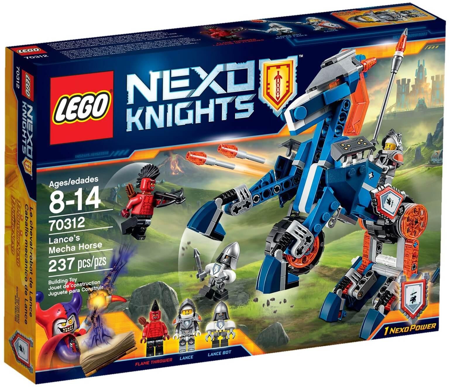 Mô Hình LEGO Nexo Knights 70312 Ngựa Máy Chiến Đấu Của Lance