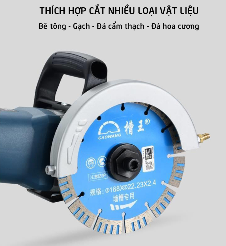 MÁY CẮT RÃNH TƯỜNG MỘT LƯỠI CAOWANG CW1680