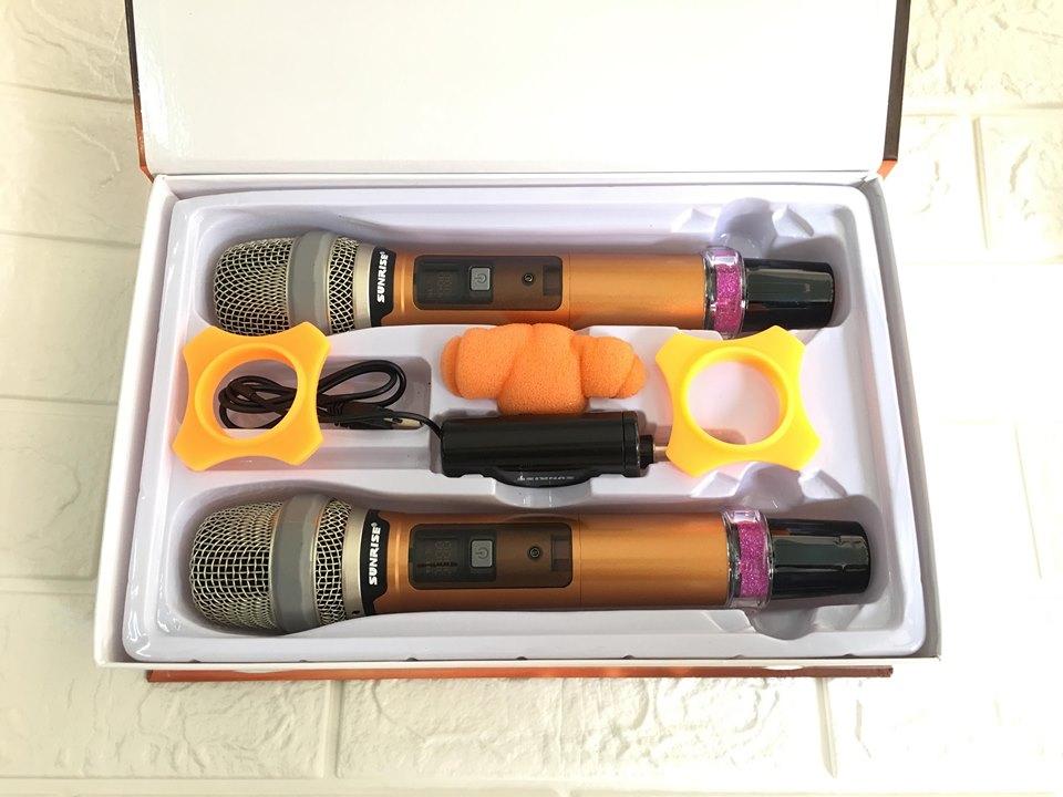 Micro không dây sunrise SM-3 loại 2 mic