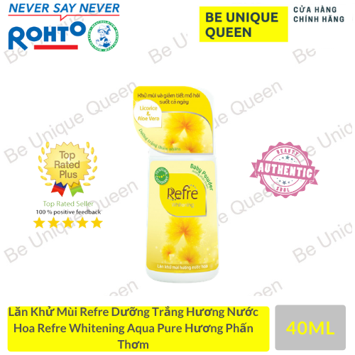 Lăn Khử Mùi Refre Whitening Hương Phấn Thơm 40ml