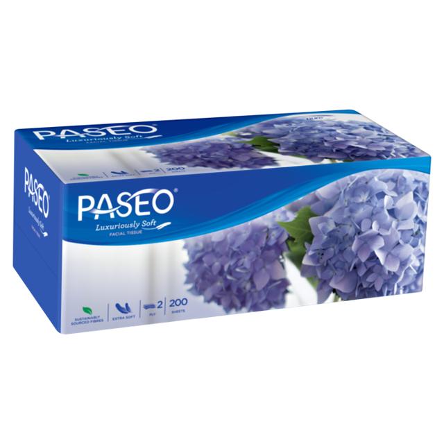 Khăn giấy lụa 2 lớp Paseo Elegant hộp 200 tờ
