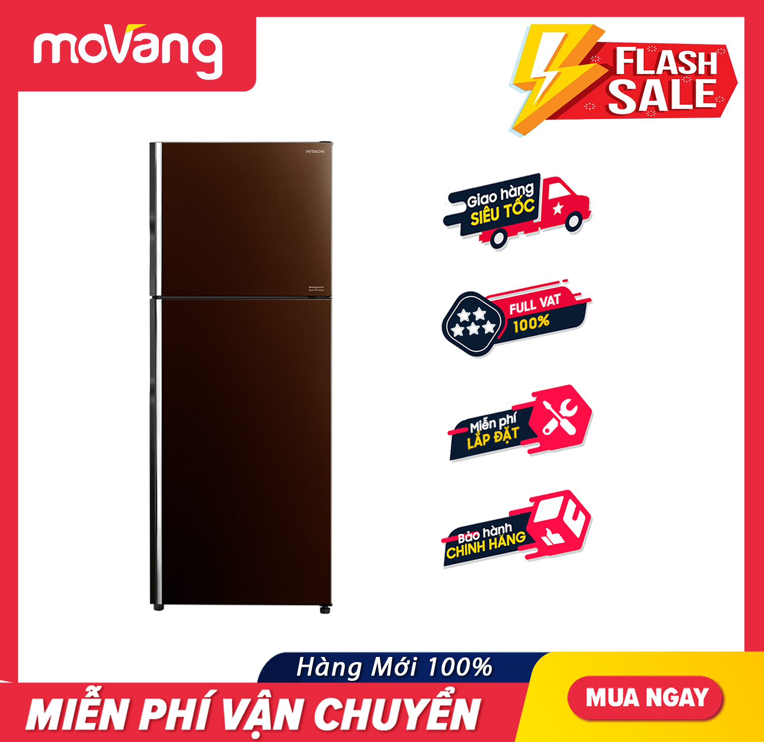 Tủ Lạnh Hitachi R-FVX450PGV9 339 Lít