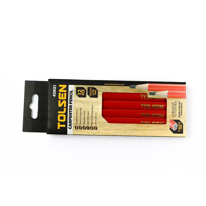 Bộ 12 Bút Chì Thợ Mộc Tolsen 42021