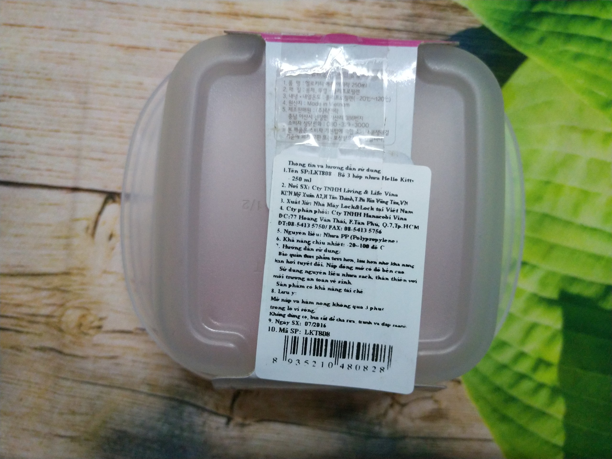 Hộp nhựa Lock&Lock 270ml