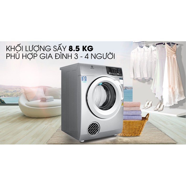 MÁY SẤY ELECTROLUX EDS805KQSA 8KG