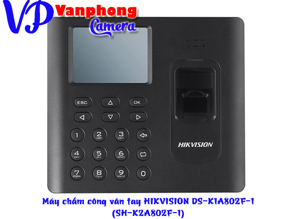 Máy Chấm Công Vân Tay Hikvision DS-K1A802F-1
