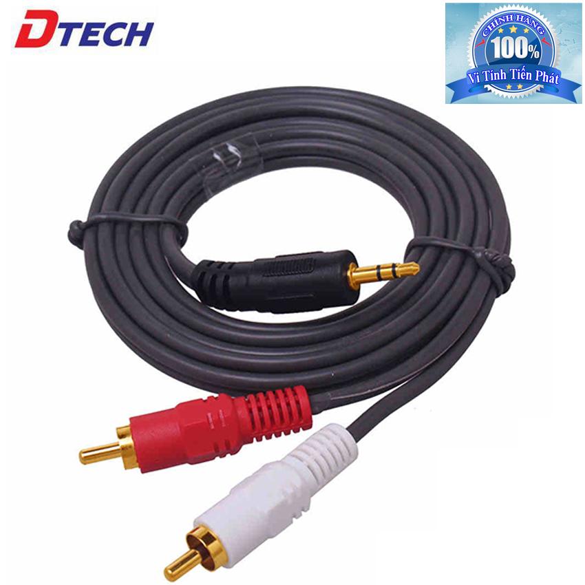 Cáp loa dài 5m Dtech 1 ra 2 DT-6213