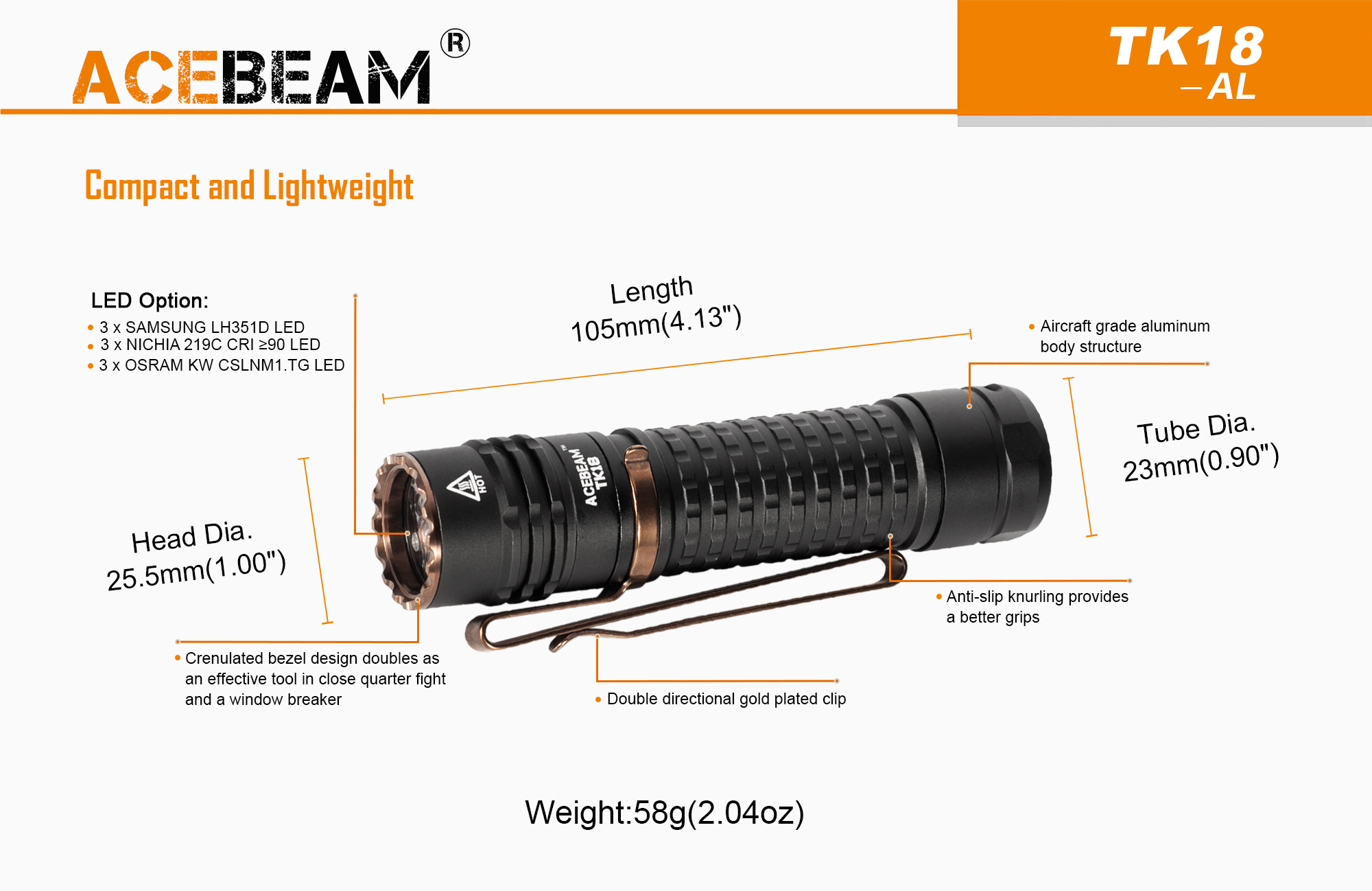 ĐÈN PIN ACEBEAM TK18