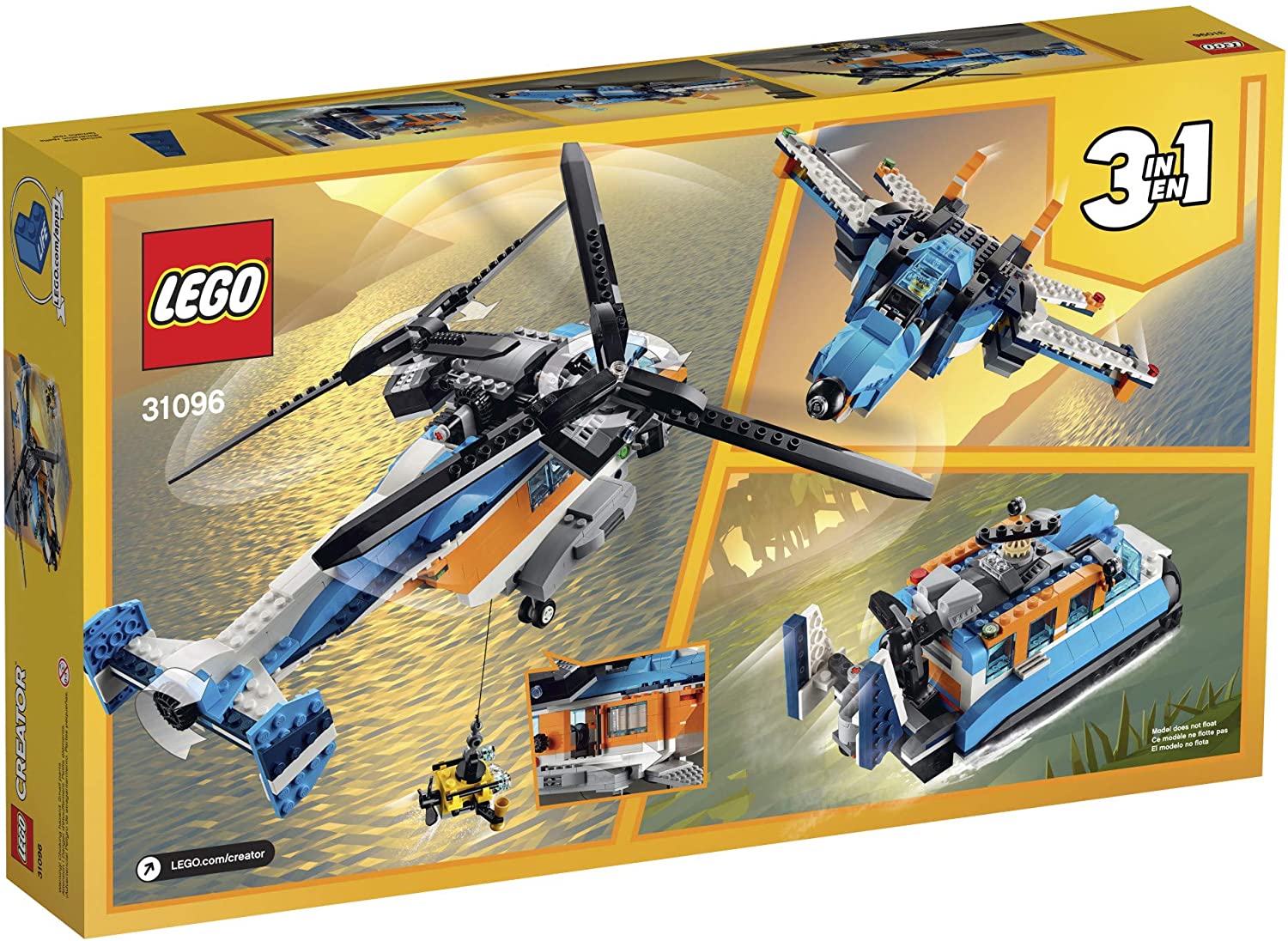 LEGO CREATOR 31096 Trực Thăng Cánh Quạt Kép