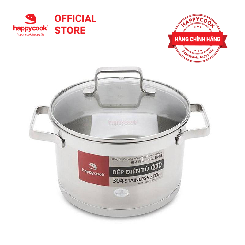 Nồi inox Happy Cook Richard Plus N20-RSP - 20cm, 3 đáy