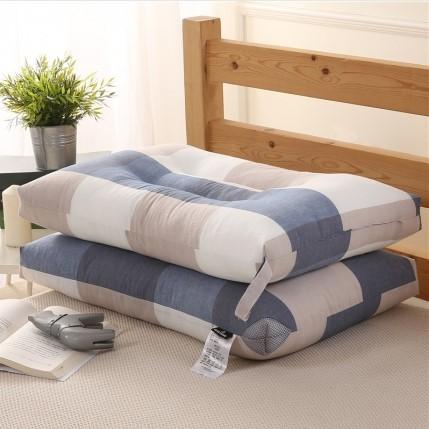 Có Thể Giặt Bằng Nước 100% Cotton Thấp Gối Ruột Gối Một Cặp 2 Bảo Vệ Gối Cổ Người Lớn Gối Mềm Lùn Gối Đơn Giúp Giấc Ngủ