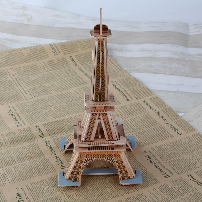 Đồ chơi lắp ráp gỗ 3D Robotime MJ201 - Mô hình Tháp Eiffel