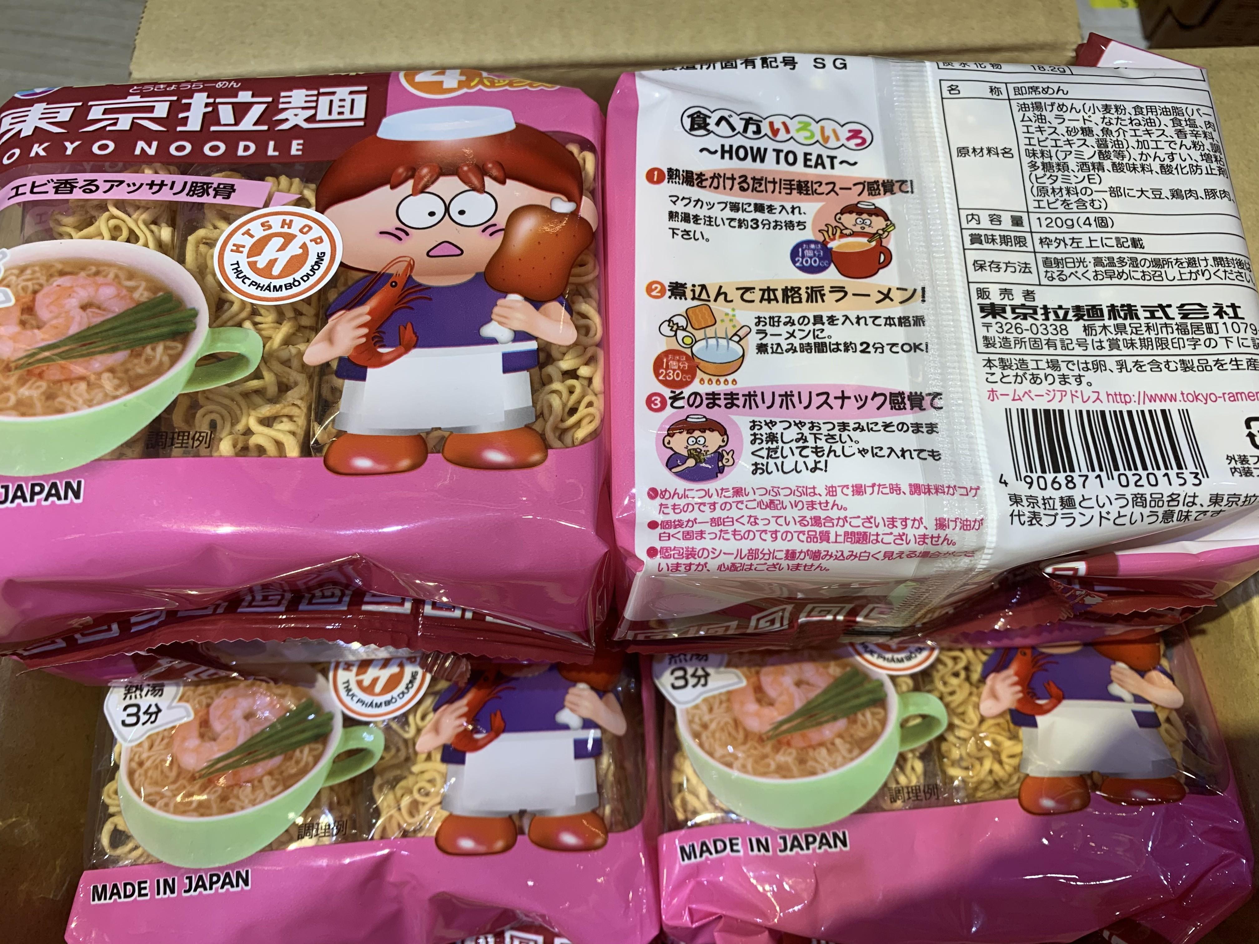 Mì ăn liền Tokyo Noodle của Nhật