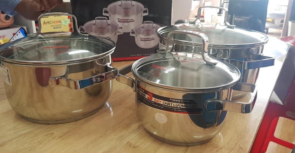 BỘ NỒI INOX HAPPYCOOK MILAN HC-06ML/06MLG/06MLGX/06MLXP