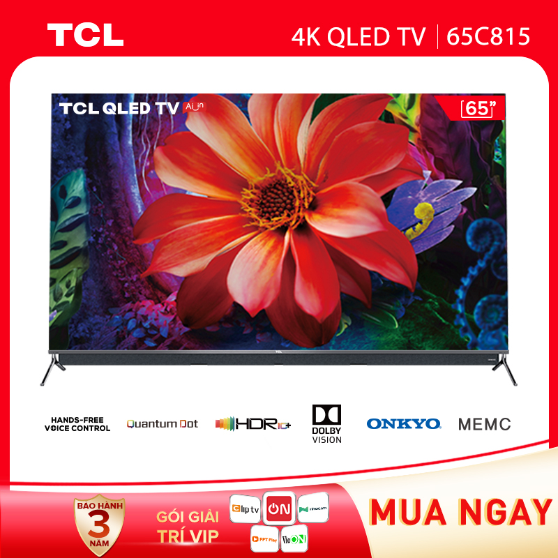Smart Tivi QLED 4K TCL 65 Inch L65C815