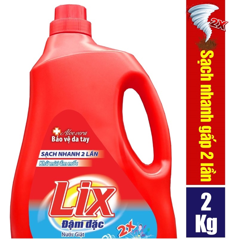 Nước giặt Lix Đậm Đặc 2kg