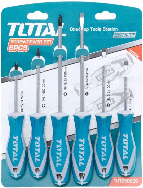 Bộ tuốc nơ vít Total THT250606 6 chi tiết