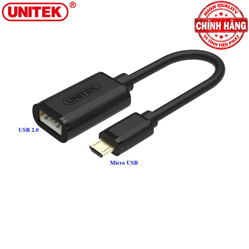 Cáp kết nối OTG MicroUSB Unitek Y-C438
