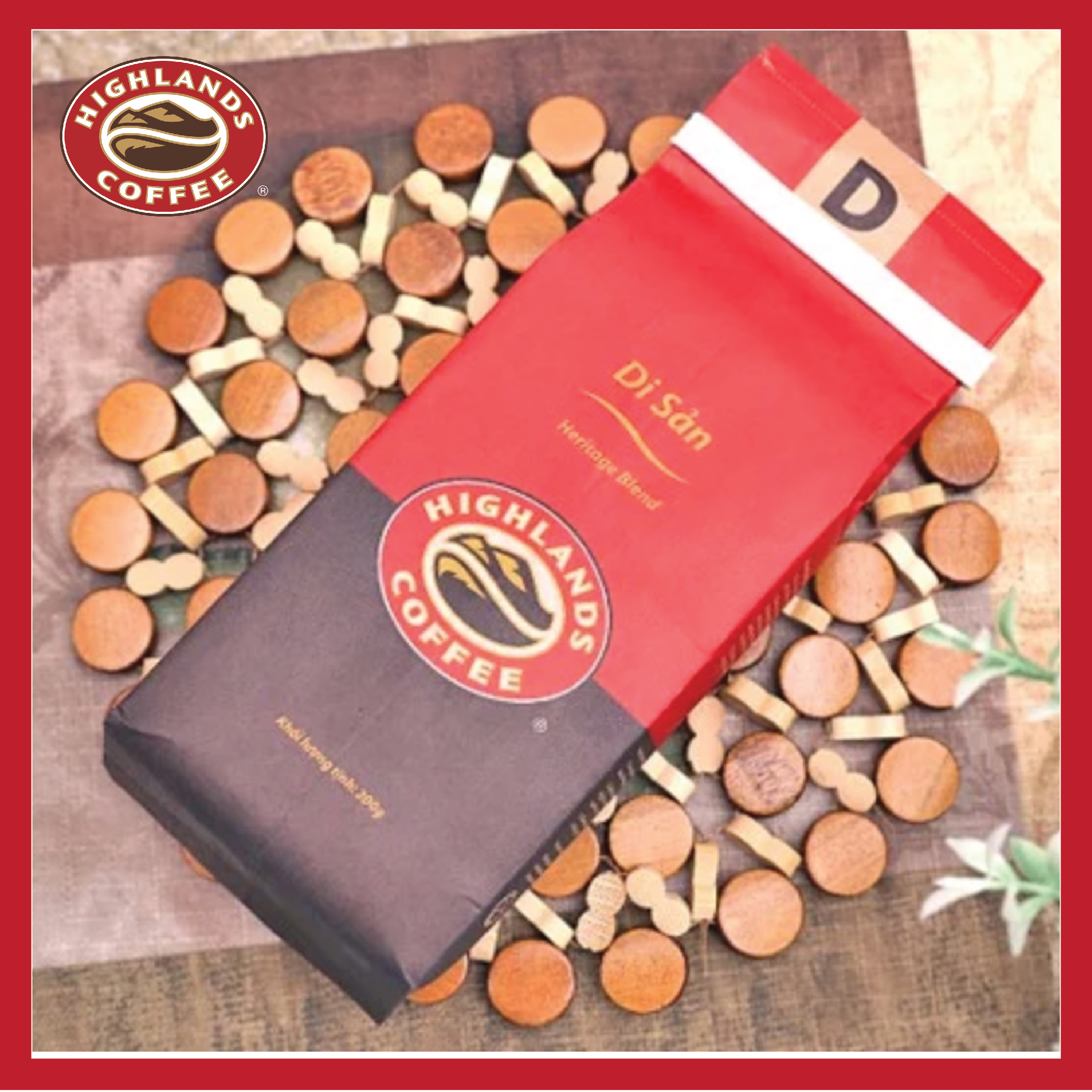 Cà phê rang xay Di sản Highlands Coffee 200g