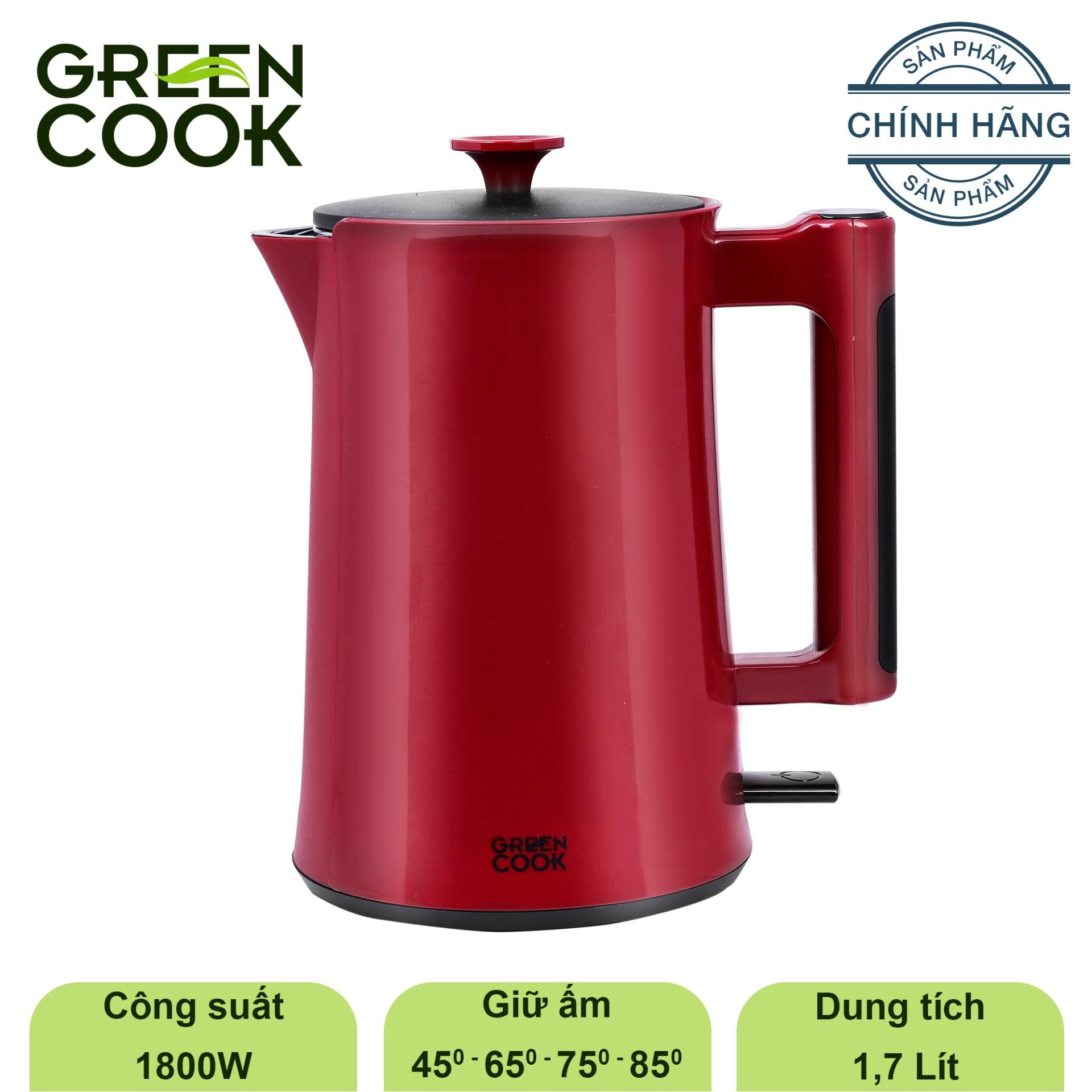 Ấm siêu tốc Greencook GCEK-17S18D 1.7L