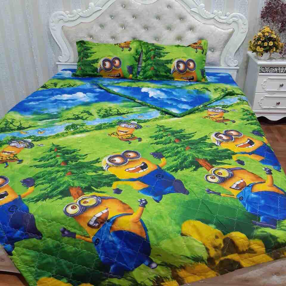 CHĂN GA GỐI MINION