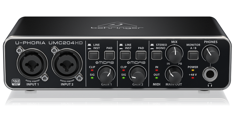 Card âm thanh Behringer U-PHORIA UMC204HD