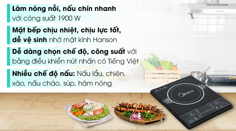 Bếp từ Midea MI-B1920DM