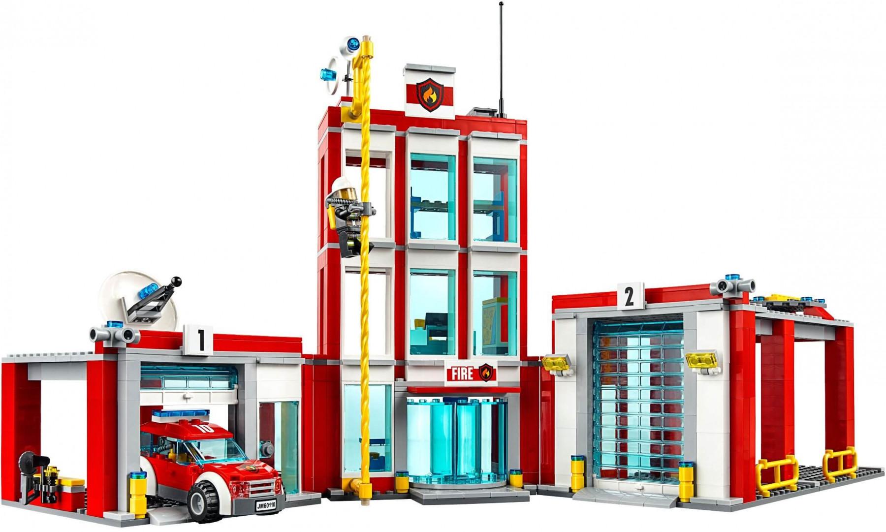 Mô Hình LEGO City Fire 60110 Trạm Cứu Hỏa