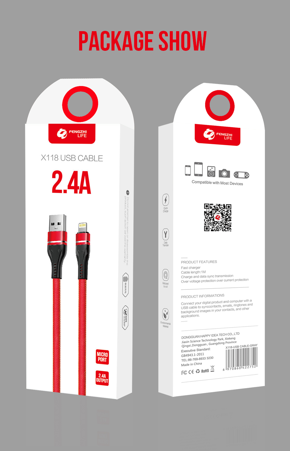 CÁP SẠC FENGZHI X118