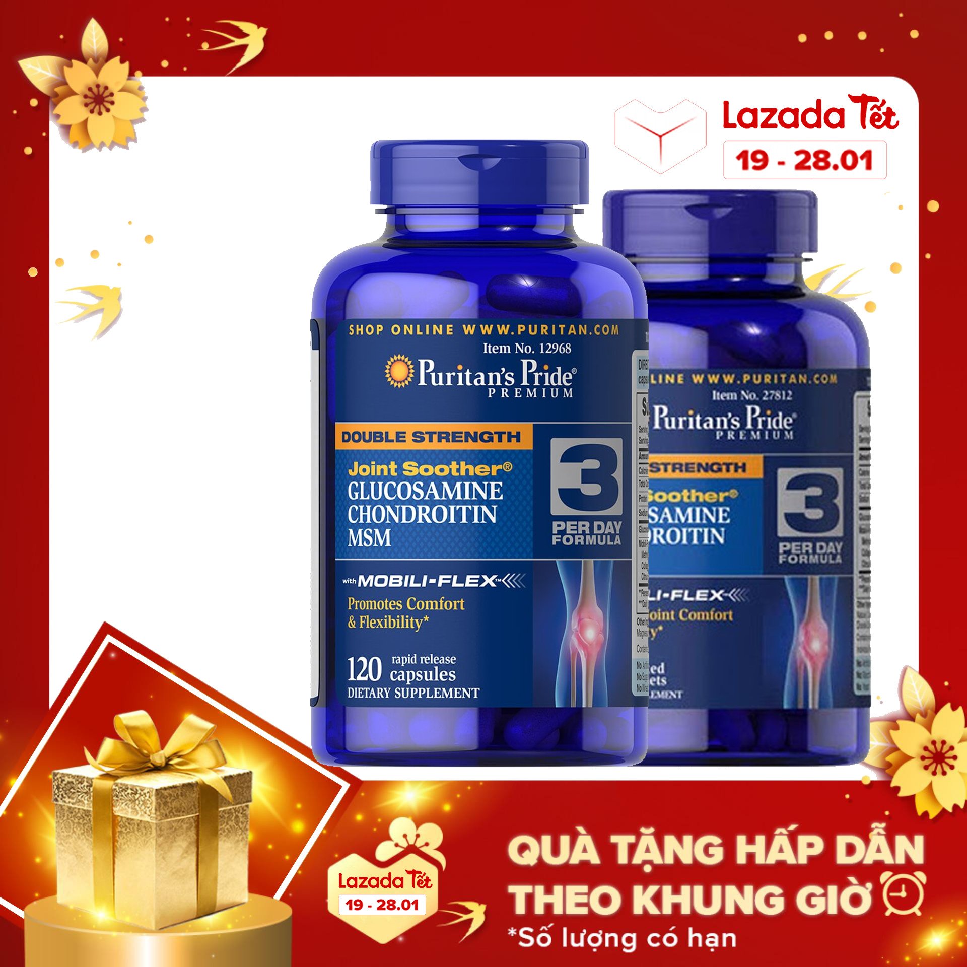 Glucosamine Chondroitin MSM Puritan's Pride 120 viên