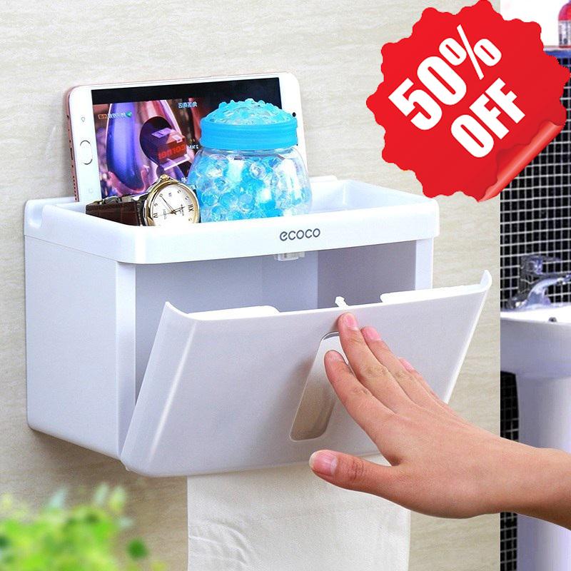 KỆ TREO GIẤY VỆ SINH ĐA NĂNG ECOCO D08