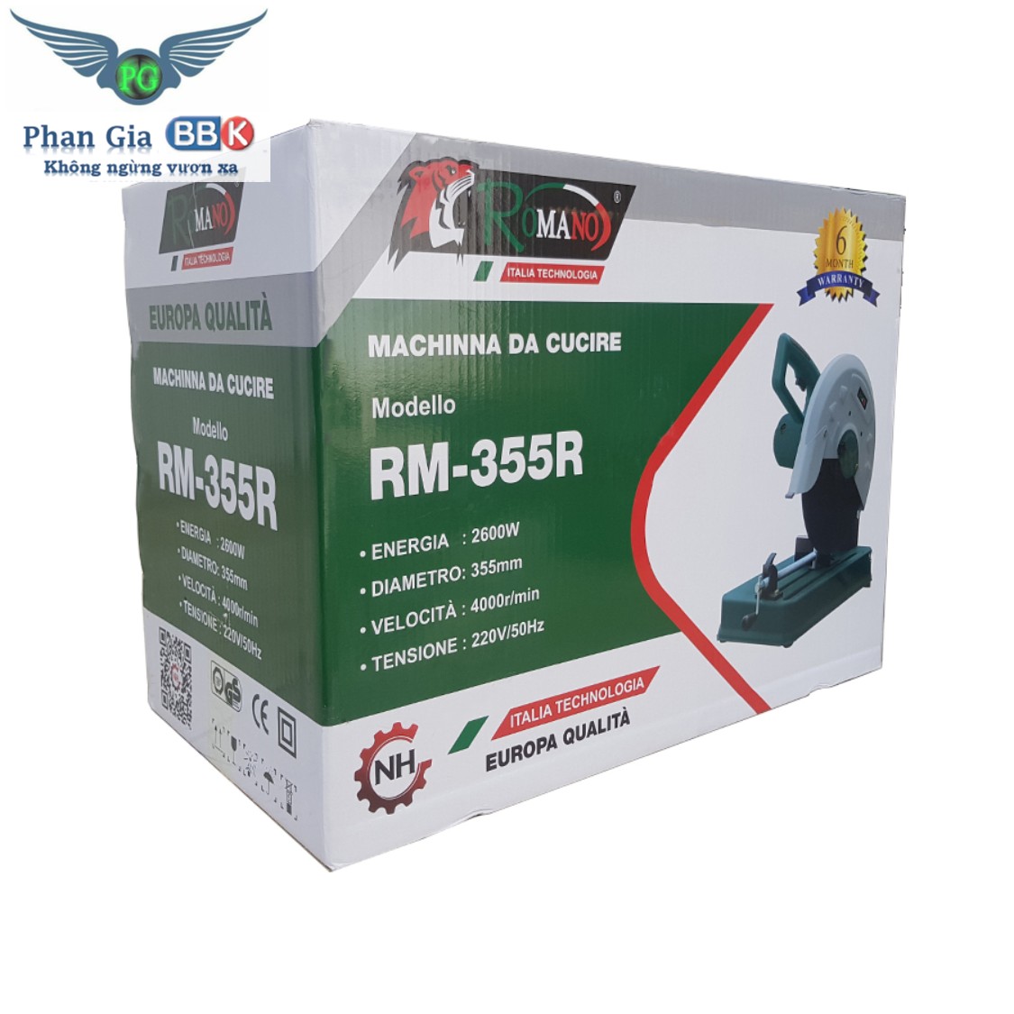 MÁY CẮT SẮT ROMANO RM-355R