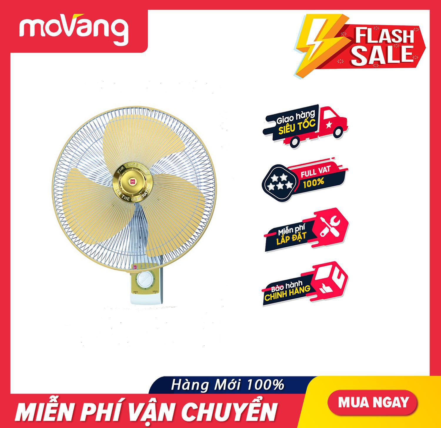 Quạt treo tường KDK M40C